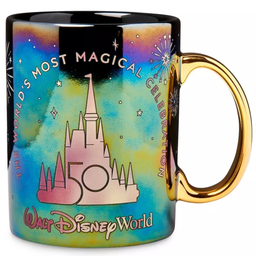 NEW!! Disney Parks Disneyworld 50th Anniversary Iridescent Coffee Mug - Picture 11 of 11